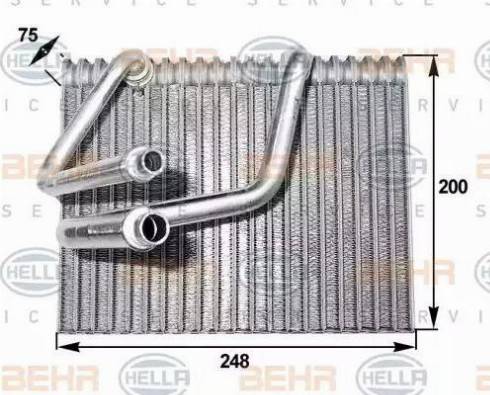 HELLA 8FV 351 211-111 - Изпарител, климатична система vvparts.bg