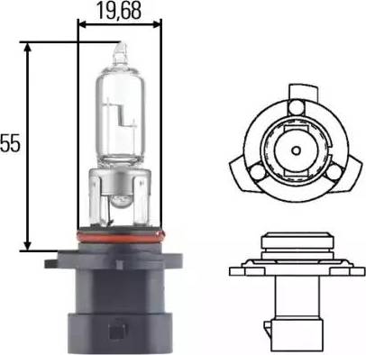 HELLA 8GH 005 635-161 - Крушка с нагреваема жичка, фар за дълги светлини vvparts.bg