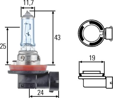 HELLA 8GH 008 356-151 - Крушка с нагреваема жичка, главни фарове vvparts.bg