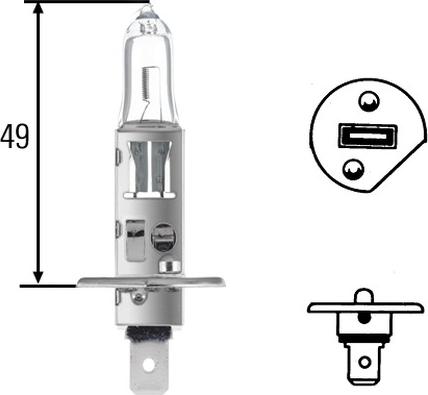 HELLA 8GH 002 089-501 - Крушка с нагреваема жичка vvparts.bg