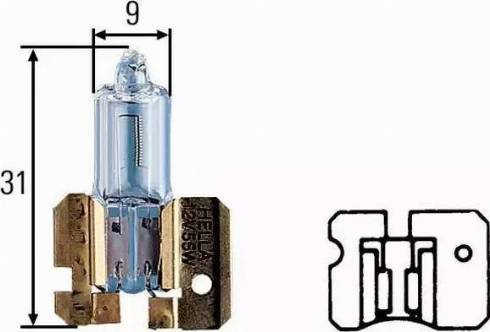 HELLA 8GH 002 857-121 - Крушка с нагреваема жичка vvparts.bg