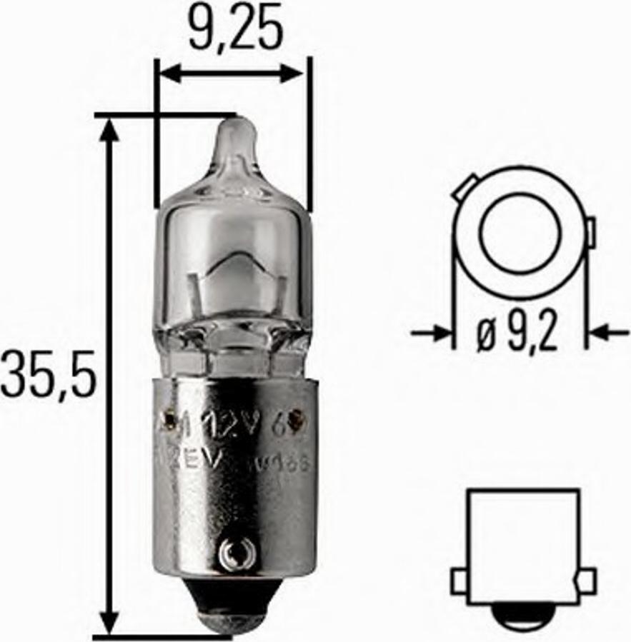 HELLA 8GH 007 643-171 - Крушка с нагреваема жичка, мигачи vvparts.bg