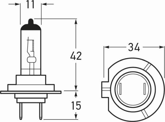 HELLA 8GH 007 157-232 - Крушка с нагреваема жичка, главни фарове vvparts.bg