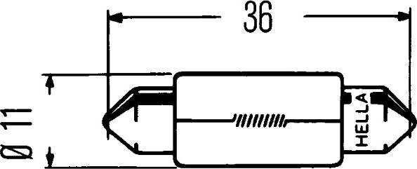 HELLA 8GM 002 092-137 - Крушка с нагреваема жичка vvparts.bg