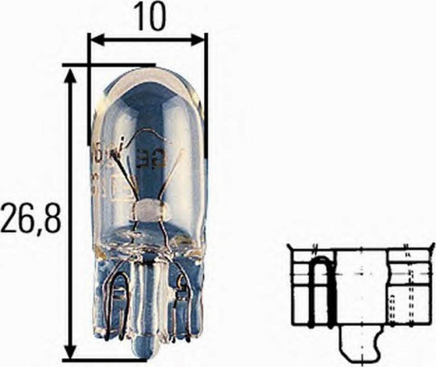 HELLA 8GP 003 594-128 - Крушка с нагреваема жичка, мигачи vvparts.bg