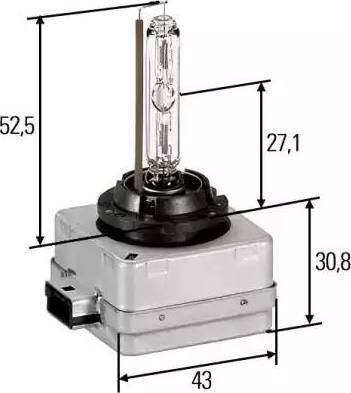 HELLA 8GS 009 028-021 - Крушка с нагреваема жичка vvparts.bg