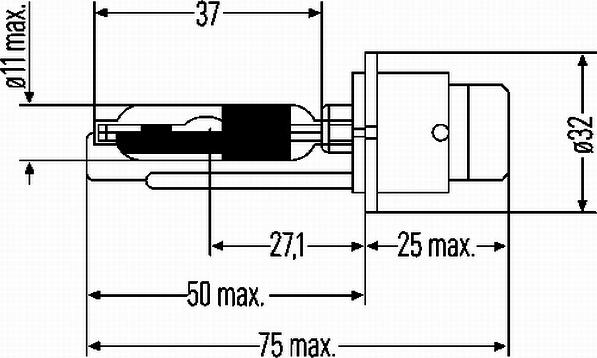 HELLA 8GS 007 001-197 - Крушка с нагреваема жичка vvparts.bg