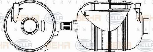 HELLA 8MA 376 702-324 - Разширителен съд, охладителна течност vvparts.bg