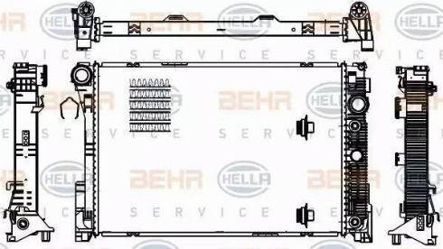 HELLA 8MK 376 756-221 - Радиатор, охлаждане на двигателя vvparts.bg