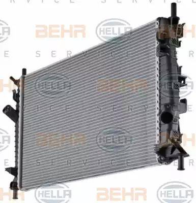 HELLA 8MK 376 764-261 - Радиатор, охлаждане на двигателя vvparts.bg