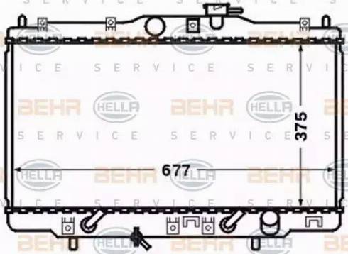 HELLA 8MK 376 768-251 - Радиатор, охлаждане на двигателя vvparts.bg