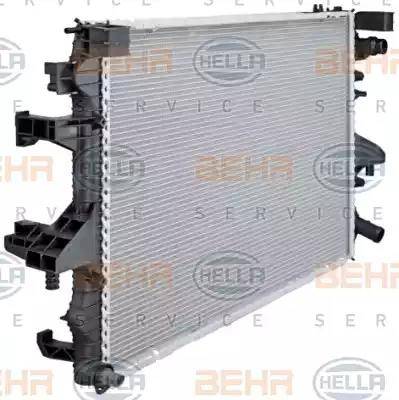 HELLA 8MK 376 719-161 - Радиатор, охлаждане на двигателя vvparts.bg