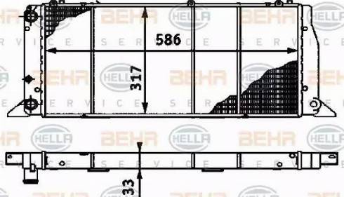 HELLA 8MK 376 715-271 - Радиатор, охлаждане на двигателя vvparts.bg