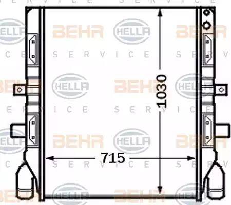 HELLA 8MK 376 726-661 - Радиатор, охлаждане на двигателя vvparts.bg