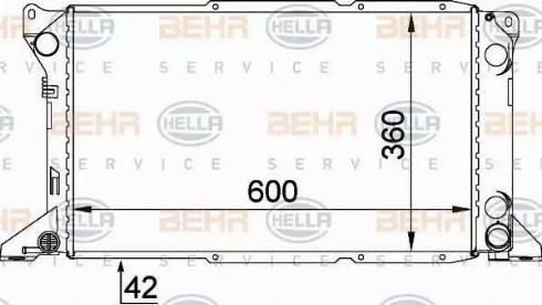 HELLA 8MK 376 720-221 - Радиатор, охлаждане на двигателя vvparts.bg