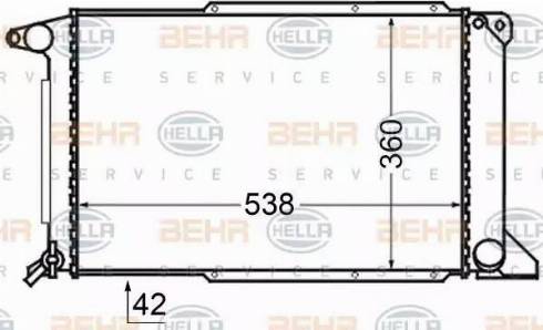 HELLA 8MK 376 727-761 - Радиатор, охлаждане на двигателя vvparts.bg