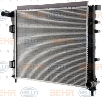 HELLA 8MK 376 777-311 - Радиатор, охлаждане на двигателя vvparts.bg