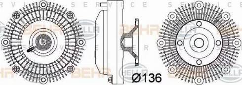 HELLA 8MV 376 757-381 - Съединител, вентилатор на радиатора vvparts.bg