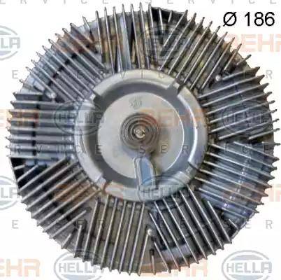 HELLA 8MV 376 702-051 - Съединител, вентилатор на радиатора vvparts.bg