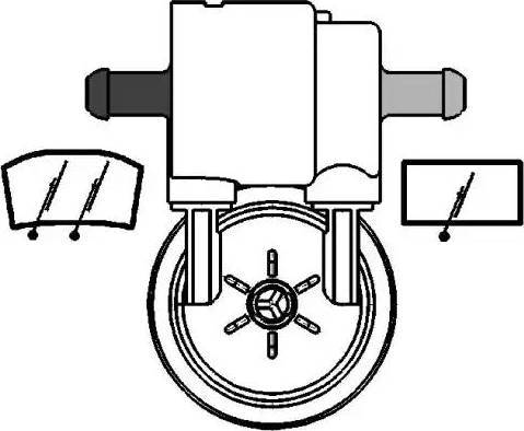 HELLA 8TW 005 206-051 - Водна помпа за миещо устр., почистване на стъклата vvparts.bg