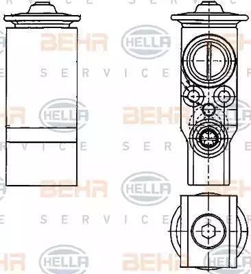 HELLA 8UW 351 239-651 - Разширителен клапан, климатизация vvparts.bg