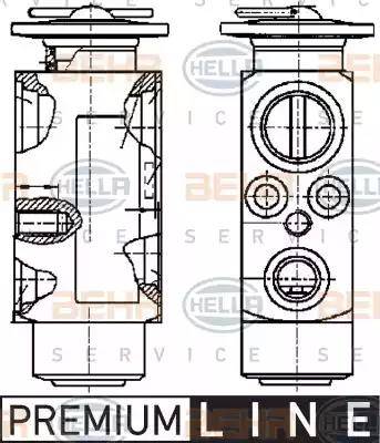 HELLA 8UW 351 239-011 - Разширителен клапан, климатизация vvparts.bg