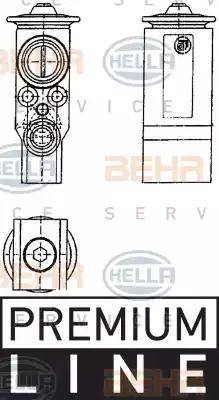 HELLA 8UW 351 239-071 - Разширителен клапан, климатизация vvparts.bg