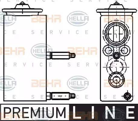 HELLA 8UW 351 234-421 - Разширителен клапан, климатизация vvparts.bg