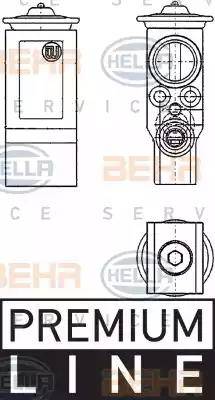 HELLA 8UW 351 234-221 - Разширителен клапан, климатизация vvparts.bg