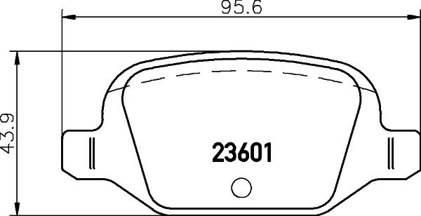 HELLA PAGID 8DB 355 009-551 - Комплект спирачно феродо, дискови спирачки vvparts.bg