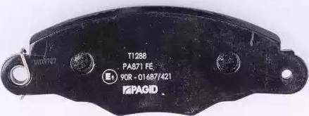 HELLA PAGID 8DB 355 009-811 - Комплект спирачно феродо, дискови спирачки vvparts.bg