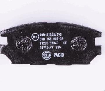 HELLA PAGID 8DB 355 009-291 - Комплект спирачно феродо, дискови спирачки vvparts.bg
