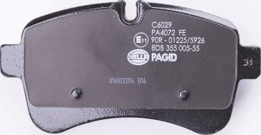 HELLA PAGID 8DB 355 005-551 - Комплект спирачно феродо, дискови спирачки vvparts.bg