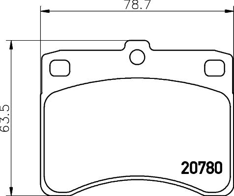 HELLA PAGID 8DB 355 005-671 - Комплект спирачно феродо, дискови спирачки vvparts.bg