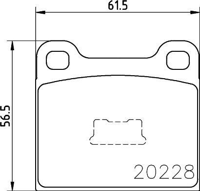 HELLA PAGID 8DB 355 006-531 - Комплект спирачно феродо, дискови спирачки vvparts.bg