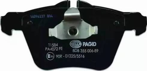 HELLA PAGID 8DB 355 006-891 - Комплект спирачно феродо, дискови спирачки vvparts.bg