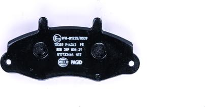 HELLA PAGID 8DB 355 006-391 - Комплект спирачно феродо, дискови спирачки vvparts.bg