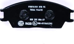 HELLA PAGID 8DB 355 006-271 - Комплект спирачно феродо, дискови спирачки vvparts.bg