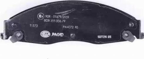 HELLA PAGID 8DB 355 006-791 - Комплект спирачно феродо, дискови спирачки vvparts.bg