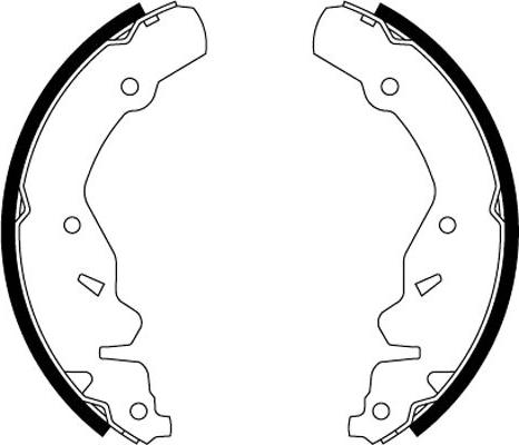 HELLA PAGID 8DB 355 000-481 - Комплект спирачна челюст vvparts.bg