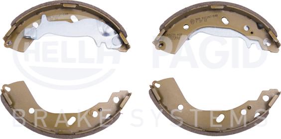 HELLA PAGID 8DB 355 000-431 - Комплект спирачна челюст vvparts.bg