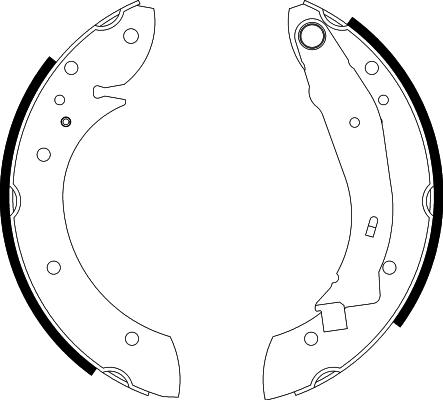 HELLA PAGID 8DB 355 001-721 - Комплект спирачна челюст vvparts.bg