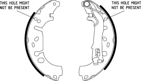 HELLA PAGID 8DB 355 002-971 - Комплект спирачна челюст vvparts.bg