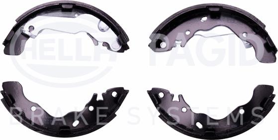 HELLA PAGID 8DB 355 002-531 - Комплект спирачна челюст vvparts.bg