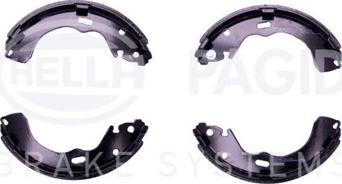 HELLA PAGID 8DB 355 002-661 - Комплект спирачна челюст vvparts.bg