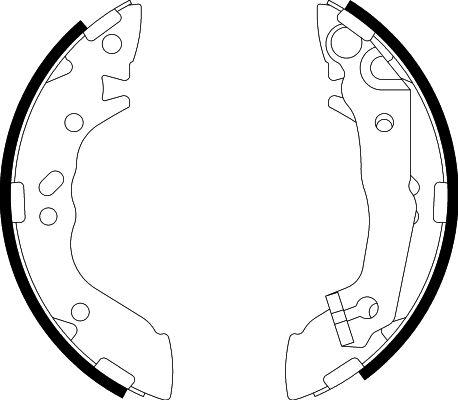 HELLA PAGID 8DB 355 002-271 - Комплект спирачна челюст vvparts.bg