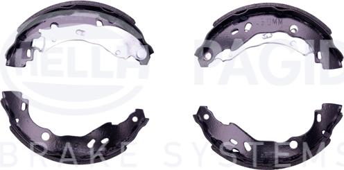 HELLA PAGID 8DB 355 002-751 - Комплект спирачна челюст vvparts.bg