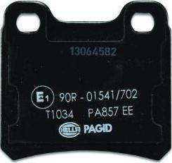 HELLA PAGID 8DB 355 007-451 - Комплект спирачно феродо, дискови спирачки vvparts.bg