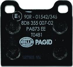 HELLA PAGID 8DB 355 007-021 - Комплект спирачно феродо, дискови спирачки vvparts.bg