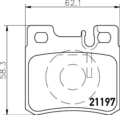 HELLA PAGID 8DB 355 007-361 - Комплект спирачно феродо, дискови спирачки vvparts.bg